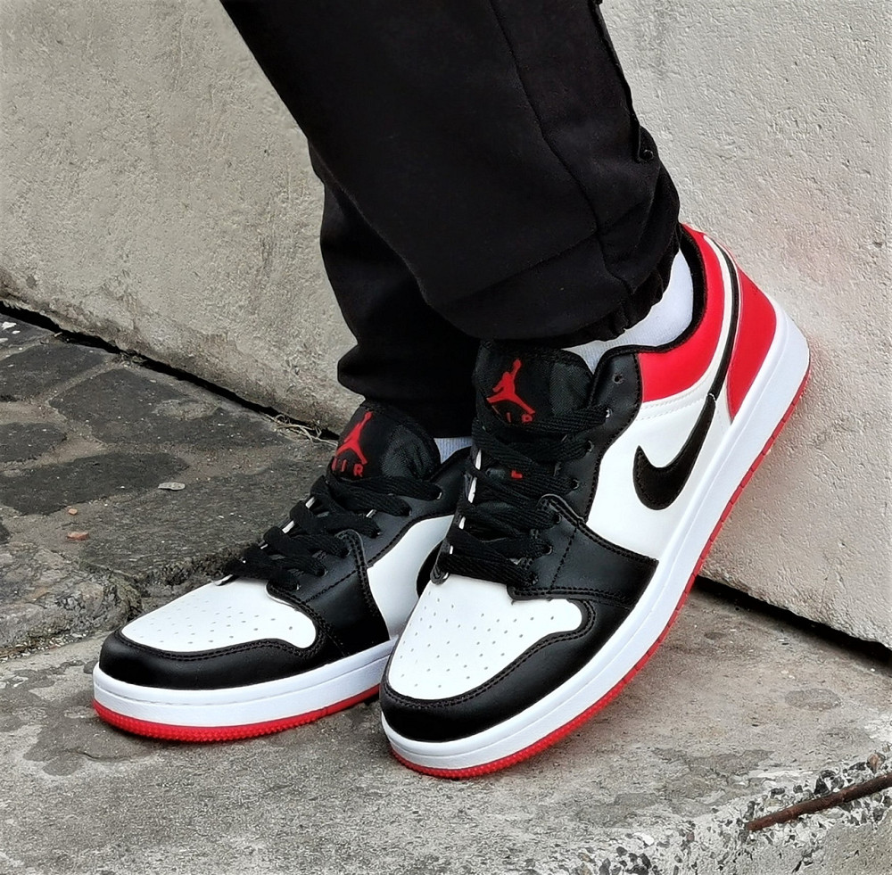 Кроссовки Nike Jordan Белые Мужские Джорданы Красные Найк (размеры: 41,42,43,44,45) Видео Обзор Днепр - изображение 10