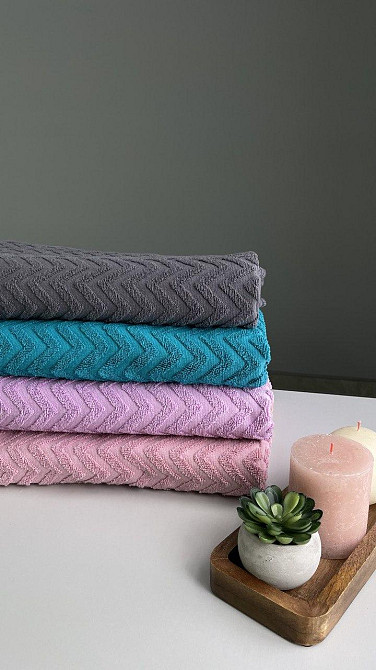 Акция! Полотенце махровое Ideal Textile 100% хлопок, 70х140 см, Узбекистан графіт Черновцы - изображение 4