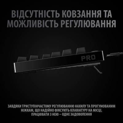Клавіатура Logitech G PRO Mechanical Gaming USB UA Black (920-009392) Вінниця - фото 7