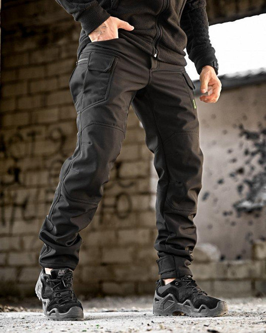 Зимние тактические штаны софтшел REVISION черные  ПП7968 Одесса - изображение 3