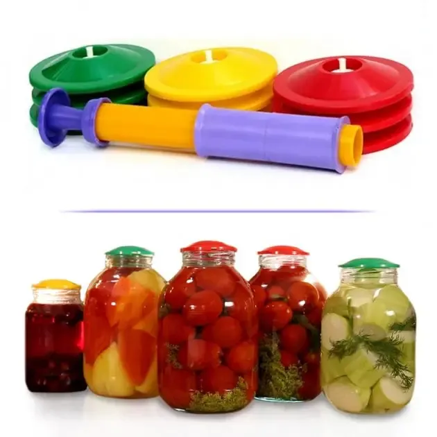 Вакуумная система консервирования 9 крышек и насос Коломыя - изображение 1