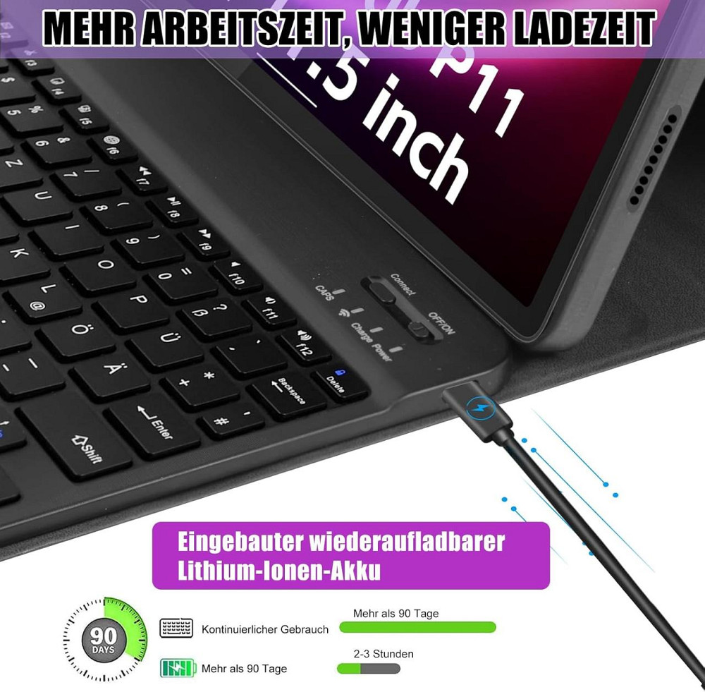 Чехол-клавиатура для Lenovo Tab M10 Plus 10.3 TB-X606F/TB-X606X Lenovo Tab K10 10.3 (TB-X606F/TB-X606X/TB-X6C6) Днепр - изображение 4