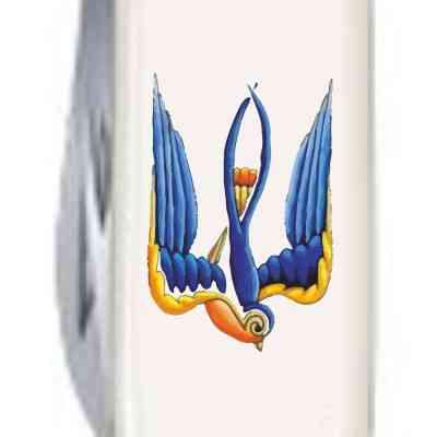 Нож Victorinox Spartan Ukraine 91 мм Тризуб Ластівка (1.3603.7_T1230u) Винница