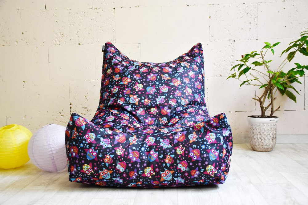 Безкаркасне крісло Вільнюс принт Сови Київ - фото 5