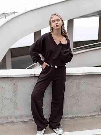 Женский базовый прогулочный костюм двойка: кофта и штаны турецкая трехнить пенье Одесса