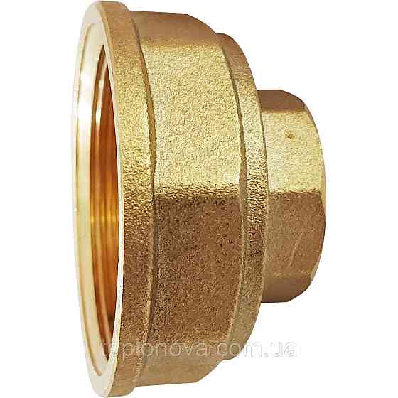 Муфта редукционная латунная 1 1/4″ВР х 1/2″ВР штампованная восьмигранная А0333А VA Черновцы