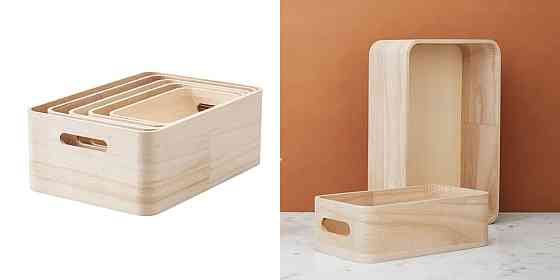 Набір ящиків дерев'яних для зберігання 5 шт Rig Tig Луцк