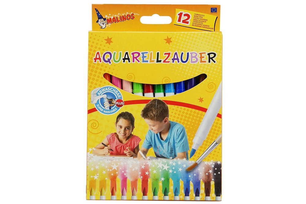 Акварельні Фломастери MALINOS Aquarellzauber на водній основі 12 шт Киев - изображение 2