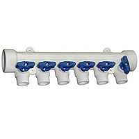 Коллектор полипропиленовый Kalde на 6 выхода RED&BLUE Харків - фото 1