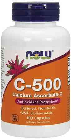 Витамин С и аскорбат кальция Now Foods Vitamin C-500 Calcium Ascorbate-C 100 капсул Киев