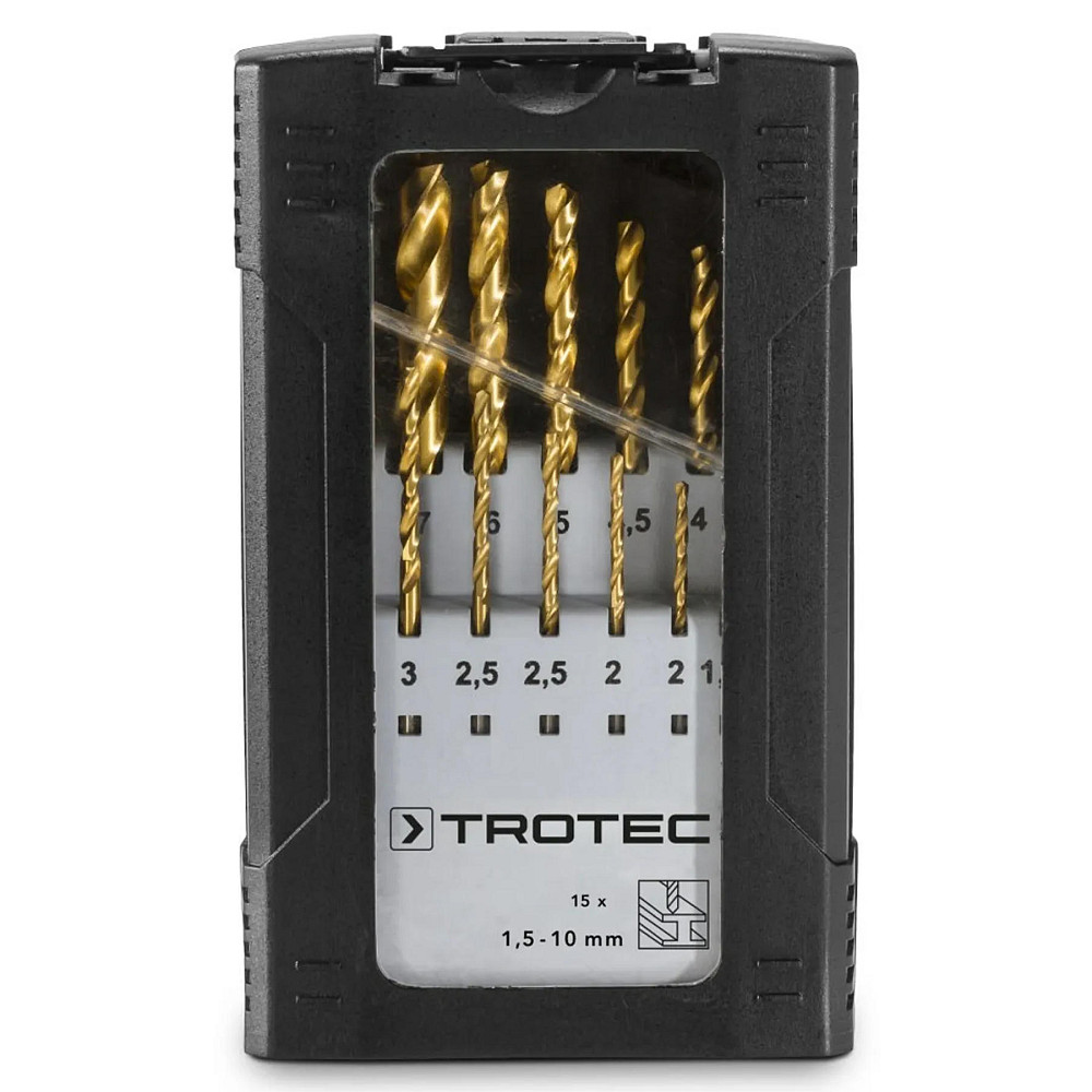 Набор сверл по металлу Trotec 15 pieces HSS Metal Drill Set (6200001131) Винница - изображение 3