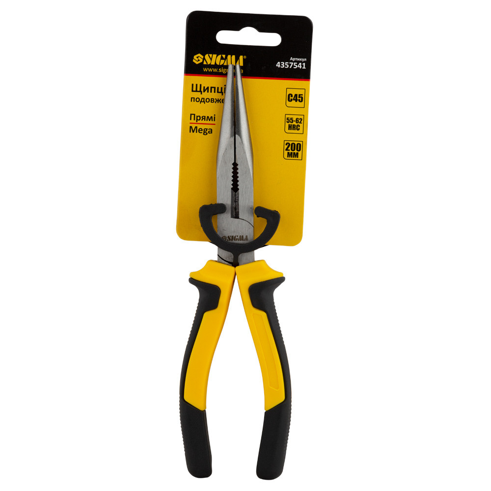Sigma Длинногубцы прямые 200мм Standard SIGMA (4357541) Коломия - фото 3