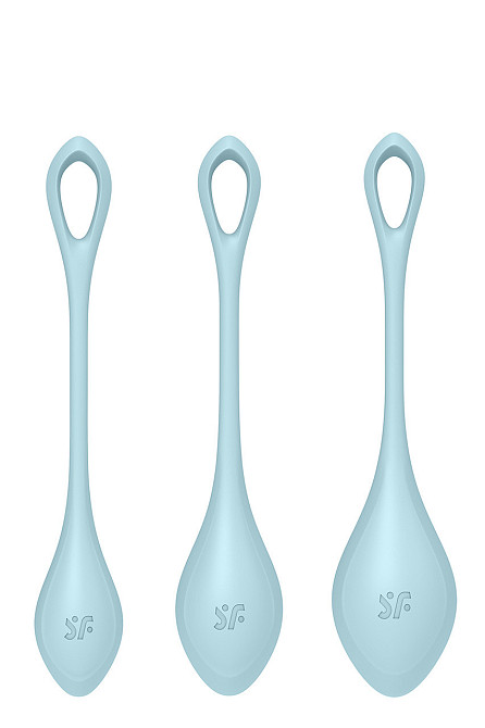 Набор вагинальных шариков Satisfyer Yoni Power 2, голубой Sex Aura Киев - изображение 1