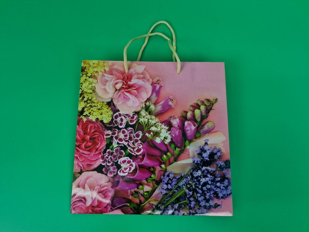 Пакет бумажный подарочный квадратный 23*24*10(артKV-219) (12 шт) Харьков - изображение 3