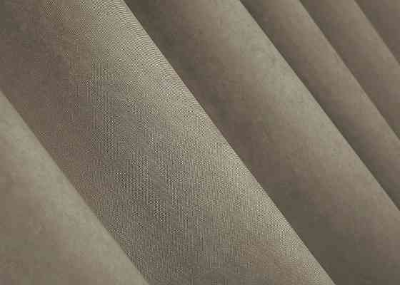 Комплект штор из ткани микровелюр SPARTA цвет тёмный беж 1195ш Киев