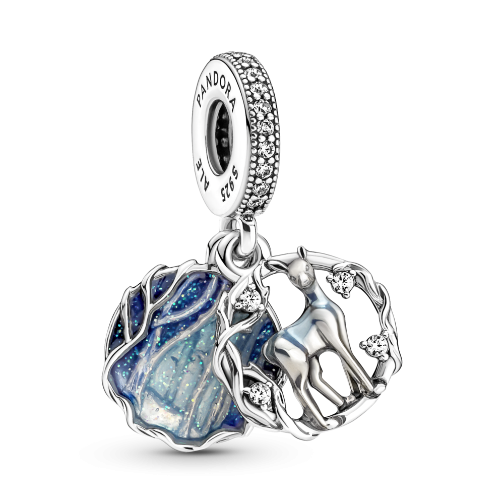 Серебряный шарм Бусина 