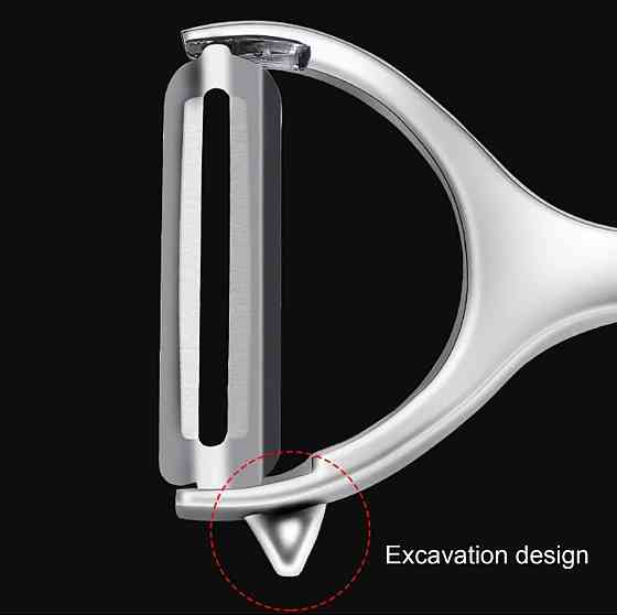 Овощечистка универсальная с нержавеющей стали 15 на 6,5 см салатовый Киев