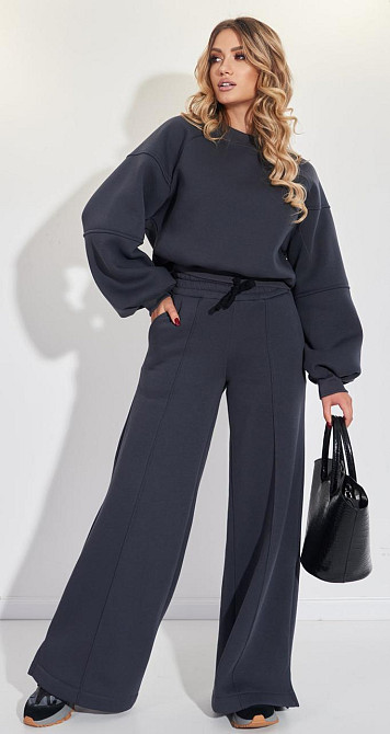 Тёплый костюм с брюками палаццо (42) Киев - изображение 3