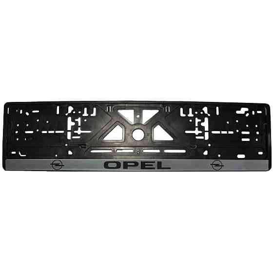 Рамка номерного знаку Opel пластик чорна 1шт Київ