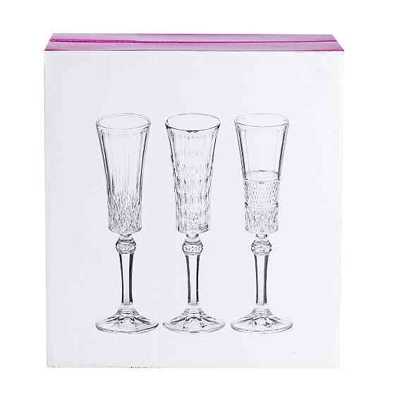 Келихи для шампанського на високій ніжці 6 штук HP51A Київ