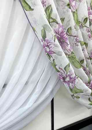 Кухонные шторки VR-Textil № 101к с подвязками разноцветные 330х170 см (52-1220) Киев