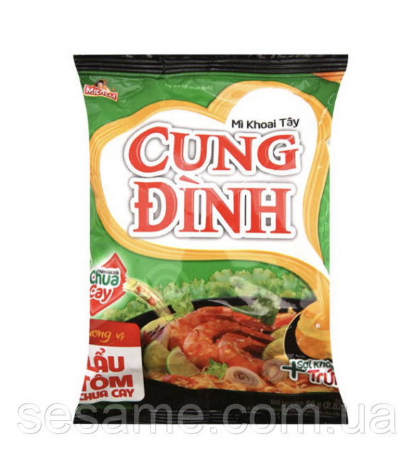 Лапша картофельная остро-кислая с креветками Cung Dinh 80г Харьков - изображение 1