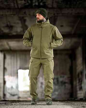 Демисезонный тактический костюм софшел TIGER олива ПП8241 Одесса