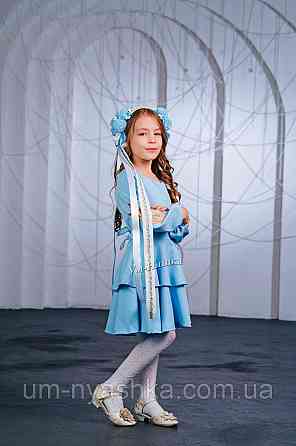 Дитяче плаття з вишивкою на рукавах Поділля-колоски Кривий Ріг