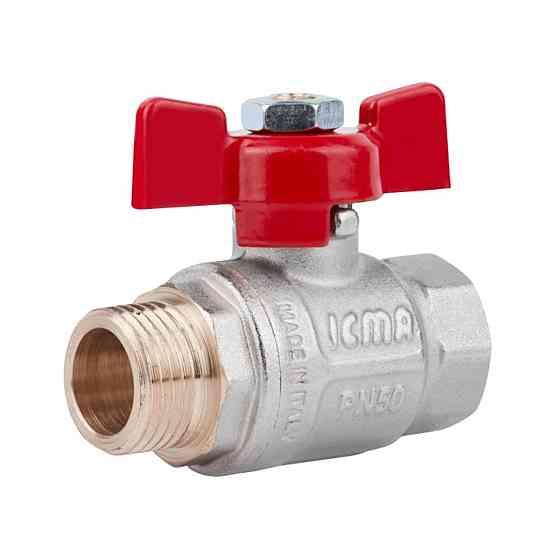 Кран кульовий Icma 1/2" прямий No351 Київ