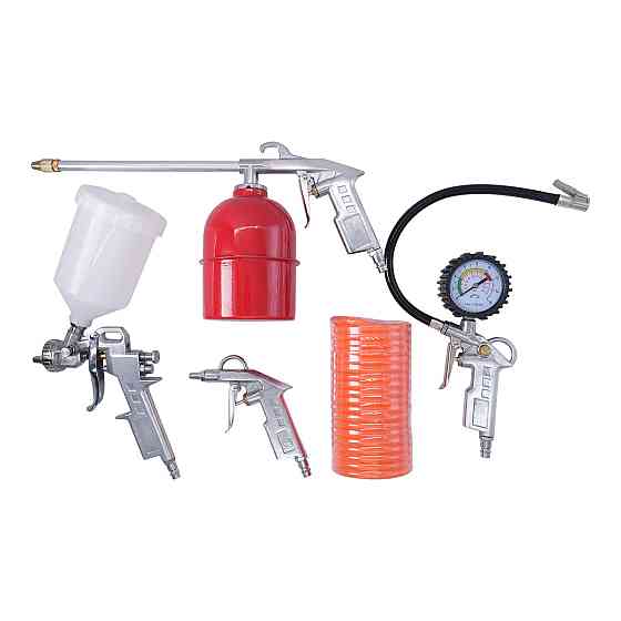Набір фарбувальний пневматичний 5 од. AIRKRAFT AIR5PCS Одеса