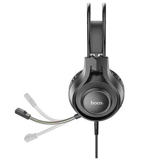 Игровые проводные наушники Hoco W106 Tiger с микрофоном (Черные) Винница