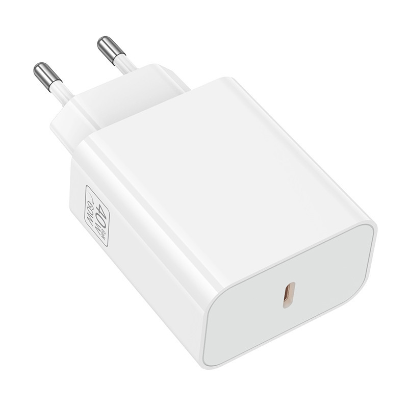 Сетевое зарядное устройство BOROFONE BA109A Star single port PD40W charger (EU) White Одесса - изображение 6