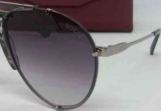 Брендові окуляри краплі чоловічі сірий градієнт у фірмовому жорсткому футлярі. Київ