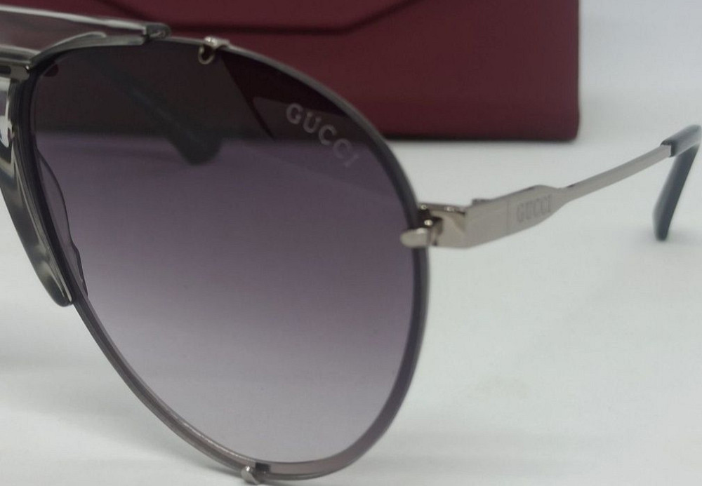 Брендовые очки капли мужские серый градиент в фирменном жестком футляр. Киев - изображение 6