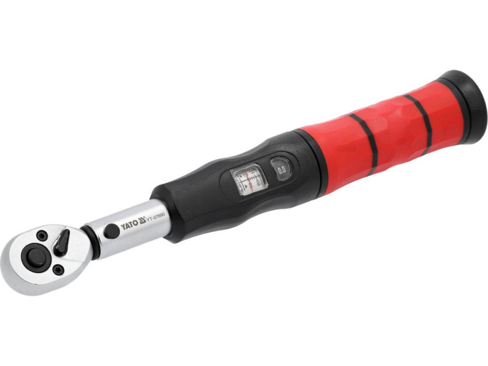 Ключ динамометричний з налаштувальним вічком YATO : квадрат 1/4", F= 2- 26 Нм, L= 250 мм [10] Одеса - фото 1