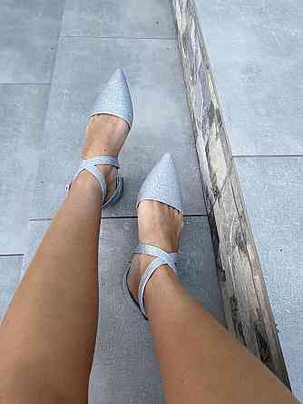 Seastar Балетки жіночі SEASTAR LL-215 срібні (весна-літо, еко-шкіра з напиленням) (3195) Коломыя