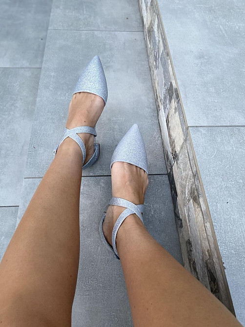 Seastar Балетки жіночі SEASTAR LL-215 срібні (весна-літо, еко-шкіра з напиленням) (3195) Коломия - фото 6