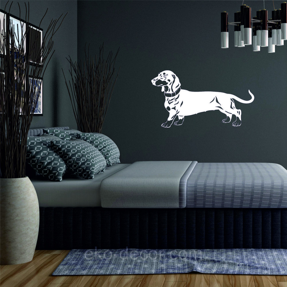 Декоративное настенное Панно «Такса», Декор на стену 110*62 см, Белый Киев - изображение 2