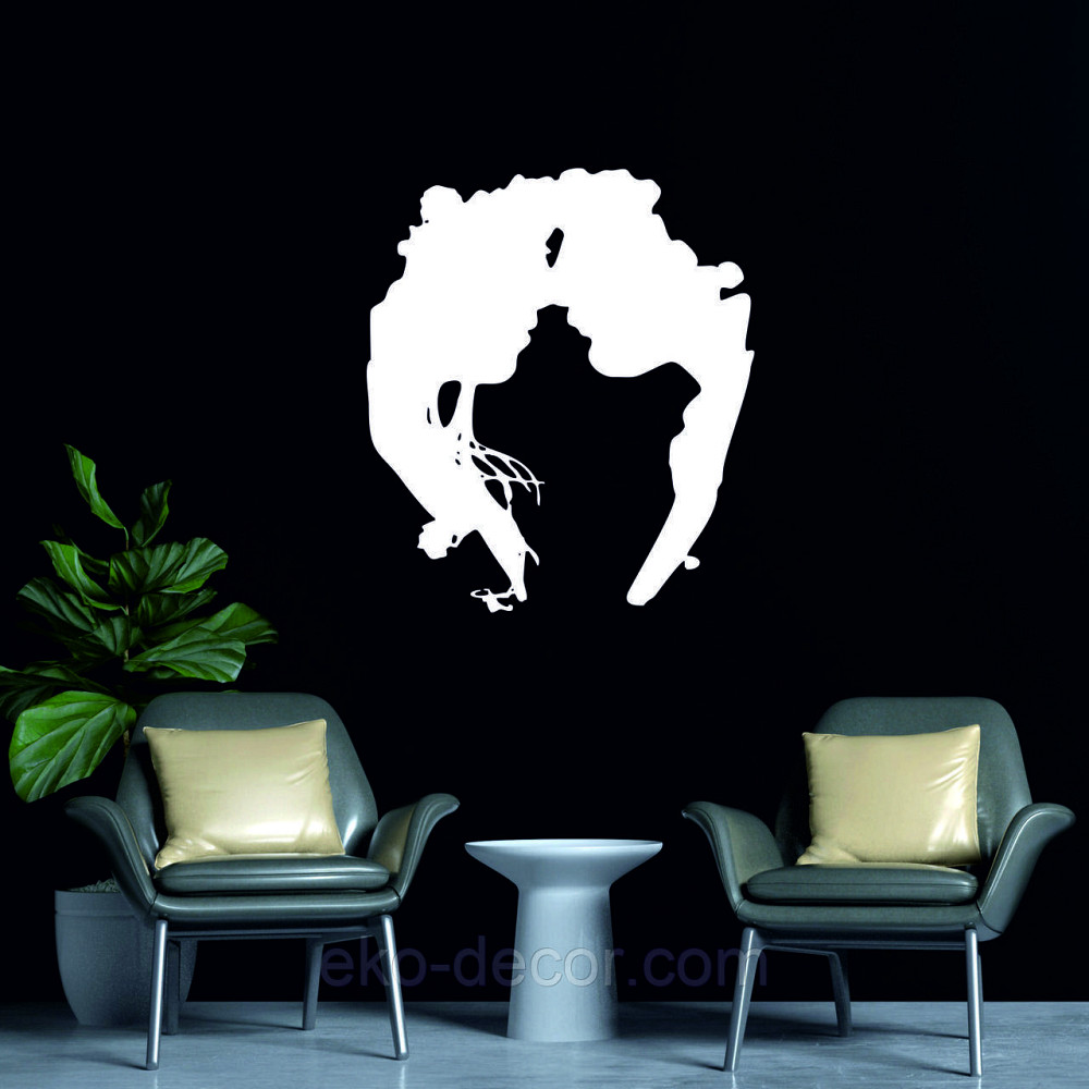 Декоративне настінне 3D Панно «Силует пари», Декор на стіну з об'ємом 110*95 см, Білий Київ - фото 2