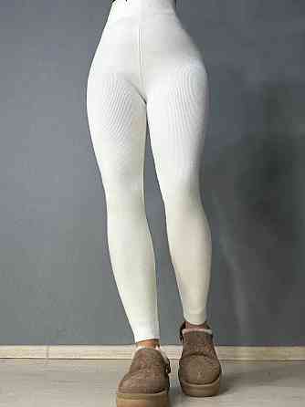 Лосини жіночі My fashion 301 в’язані трикотажні теплі з високою талією one size білі, білий, one size Київ