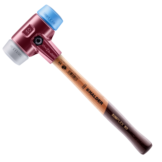 Молоток HALDER Simplex 3013 насадки із синього і сірого поліуретану Одеса