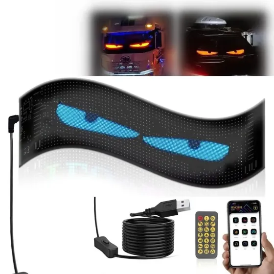 Гибкий экран LED Matrix Panel APP wifi rgb 120мм*595мм(16X96) ART-0567 Коломыя