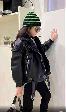 Детская подростковая  дубленка для девочек 130 Николаев