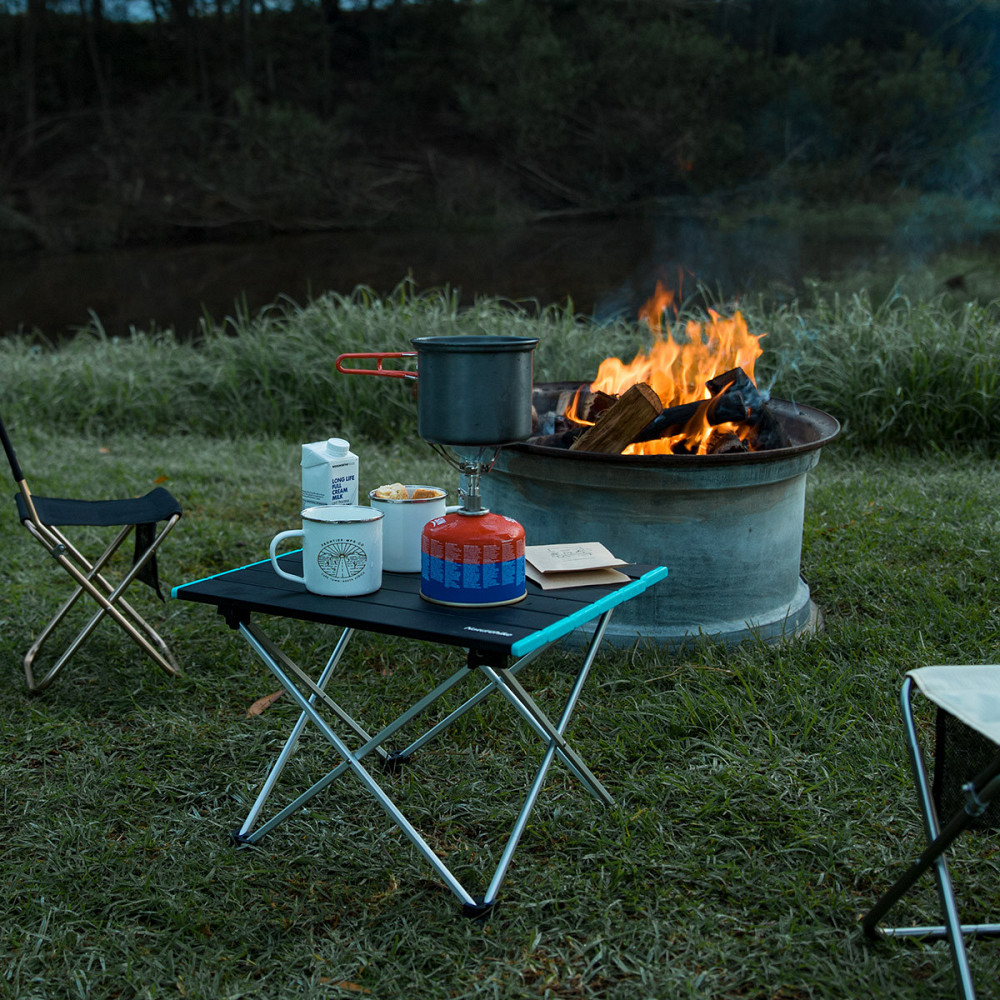 Розкладний туристичний стіл Naturehike NH19Z008-Z алюміній (Чорний) розмір L Вінниця - фото 9