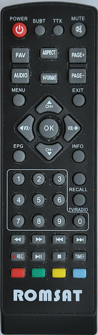 Пульт д/в Romsat (TR-2050, 2050+, 2070, 2090, T2 mini, 2018) Вінниця - фото 1