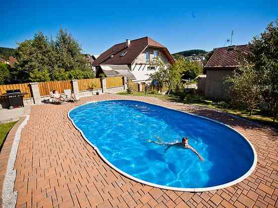 Басейн каркасний овальний Azuro 405DL 7.3 х 3.7 х 1.2 м Wood  морозостійкий Київ