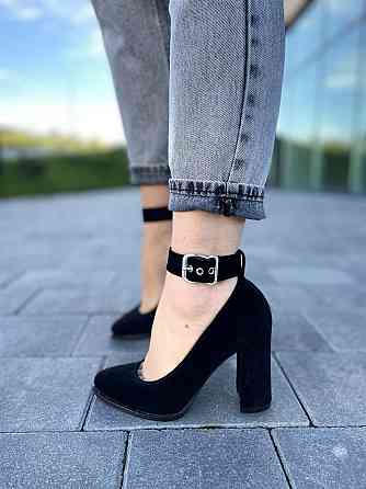 Nivelle Туфлі жіночі NIVELLE чорні натуральна замша каблук 9 см 36р. (1906/9518-9544) Коломия