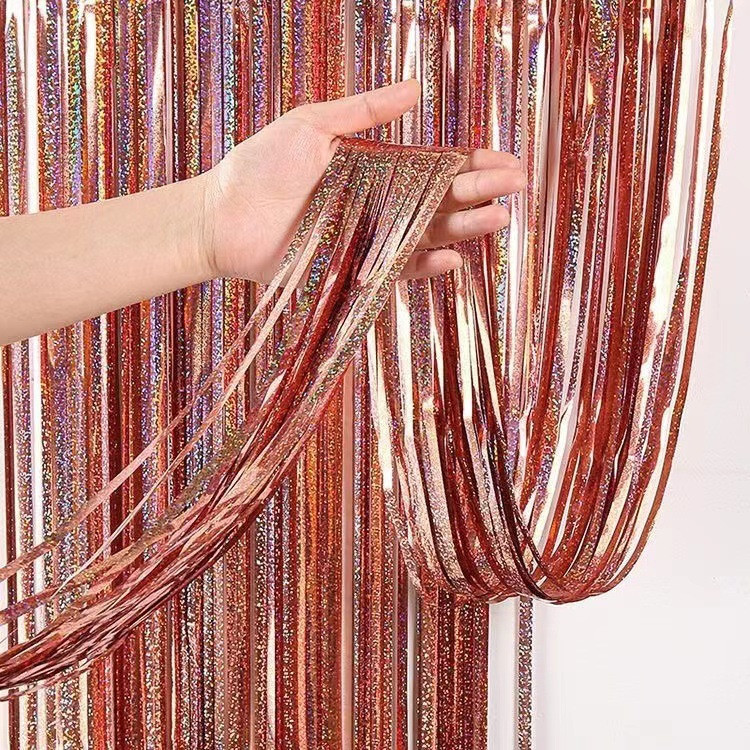 Дождик на фотозону с голограммой 2 м на 1 м розовое золото Киев - изображение 1