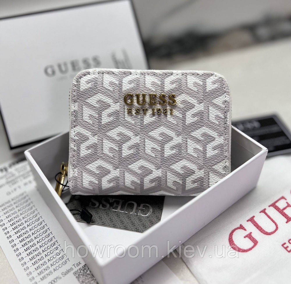 Жіночий маленький гаманець Guess (7594-1) white Київ - фото 1