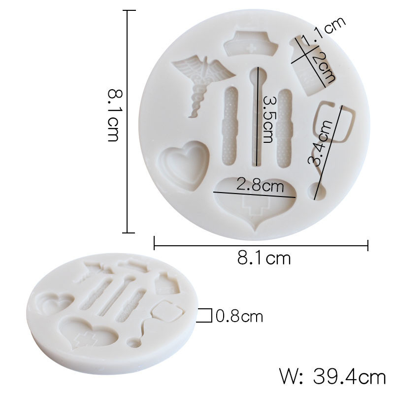 Молд силиконовый Медицинский набор 81 мм серый Киев - изображение 2